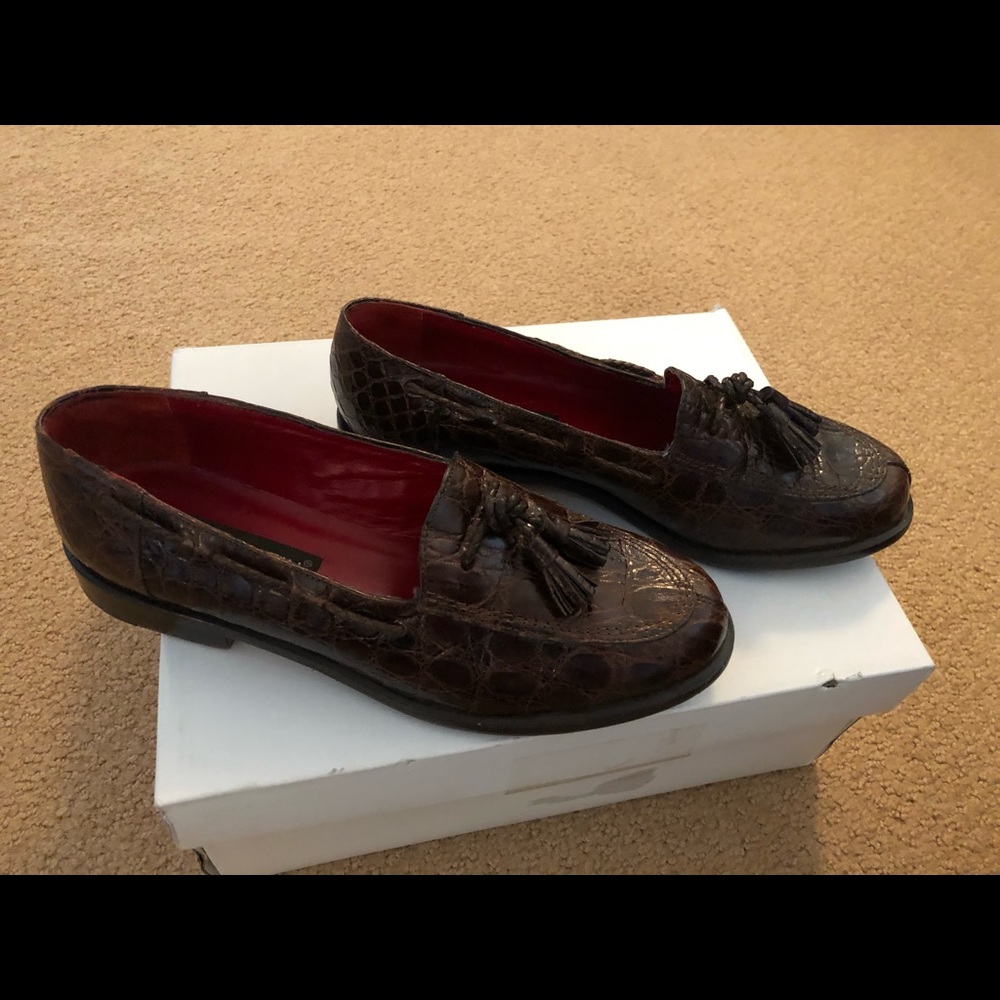 Alligator loafers